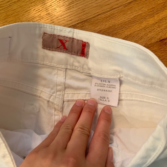 White Boot Cut Jeans - Picture 3 of 4